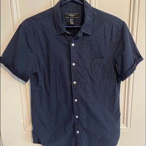 Patterned Forever 21 Short Sleeve Button-Up, Size Extra Small